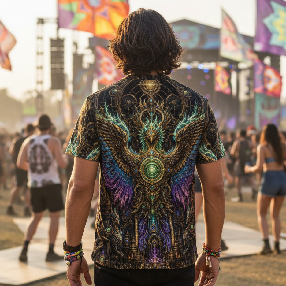 Cotton T-Shirt | Golden Phoenix