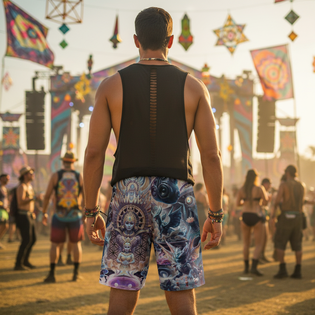 Temple of Sound Unisex Cotton Shorts