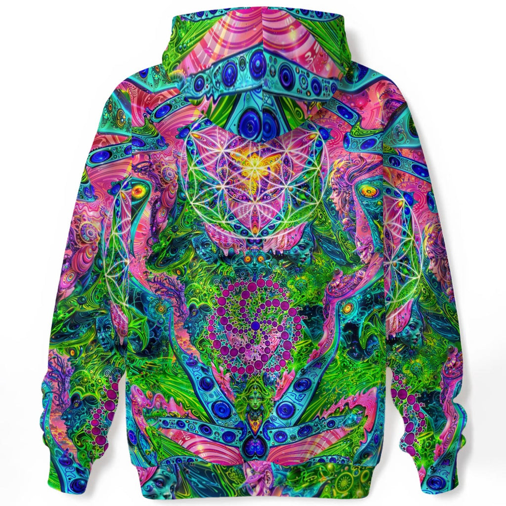 Psy Tribal Shroom Unisex Cotton Pullover Hoodie