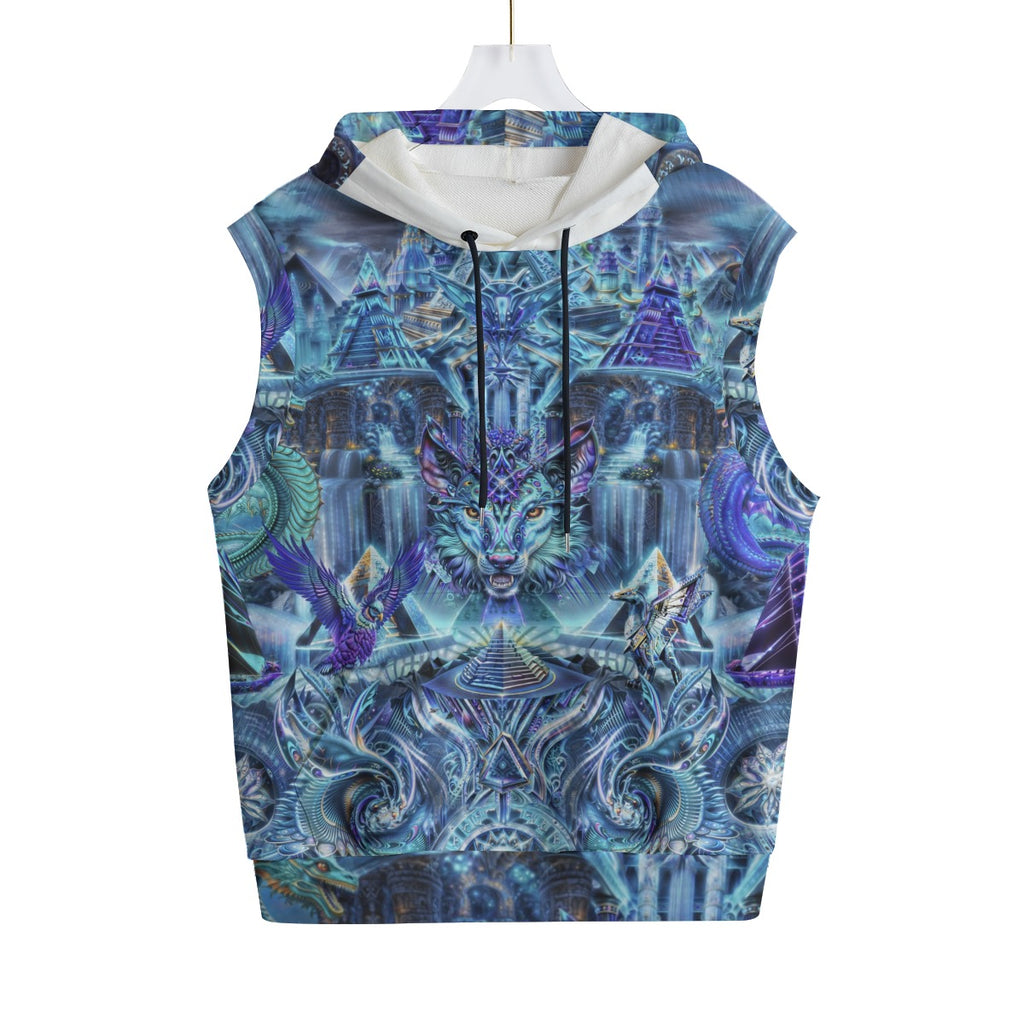 Dreamweaver Cotton Sleeveless Pullover Hoodie Vest