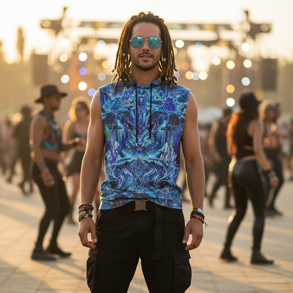 Dreamweaver Cotton Sleeveless Pullover Hoodie Vest