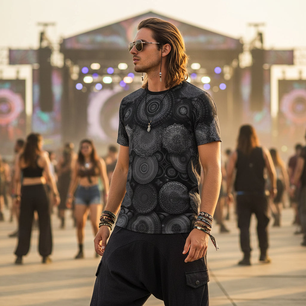 Void Mandala Cotton T-Shirt