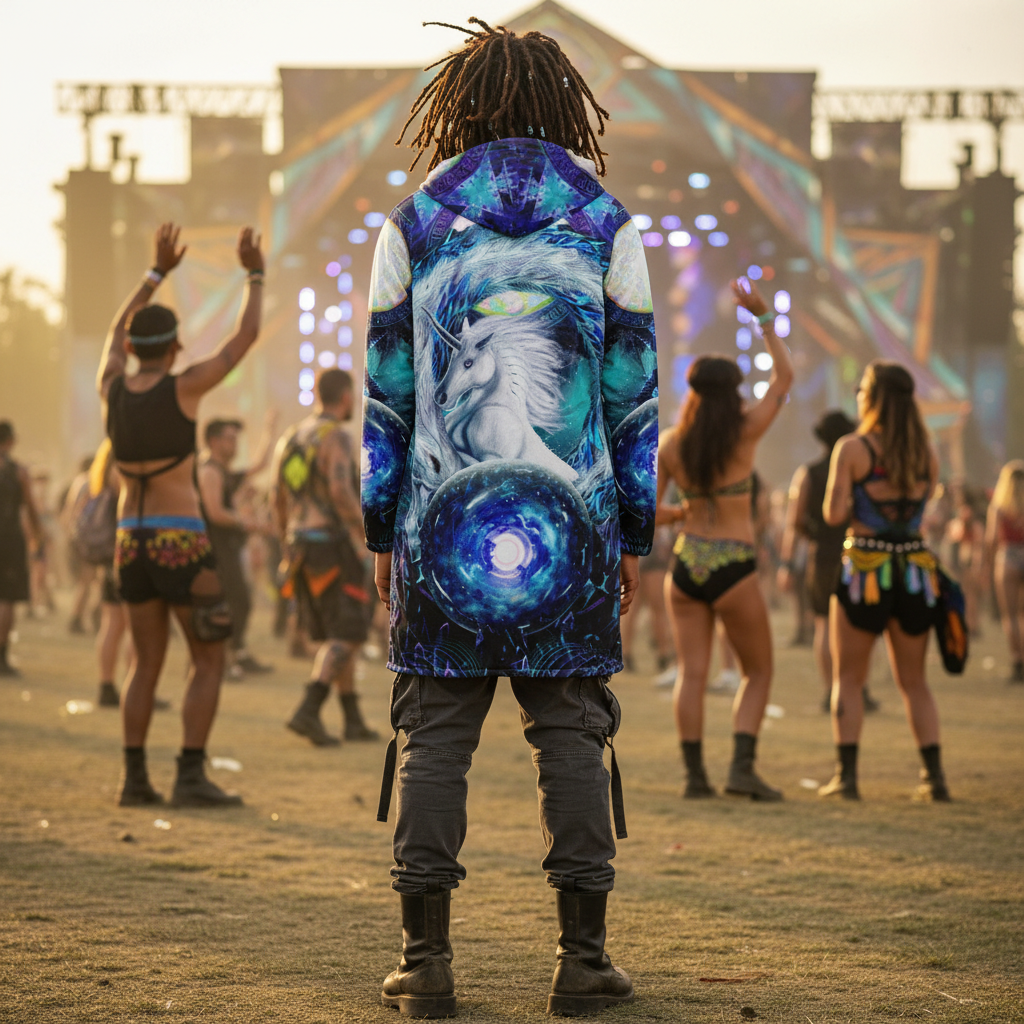 Blue Sorceress Men's Festival Cloak