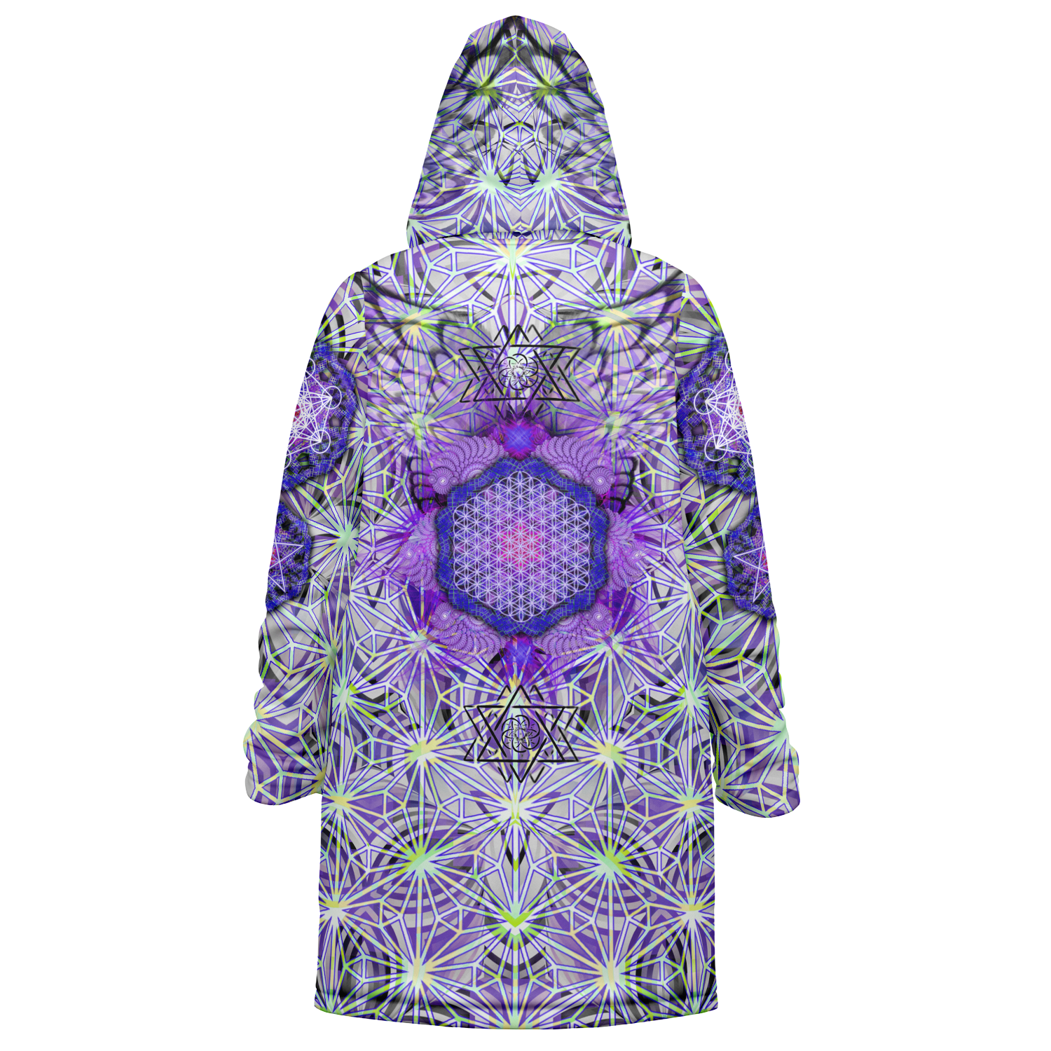 Angel Catcher Light Purple Women's Festival Cloak detail view with festival fashion