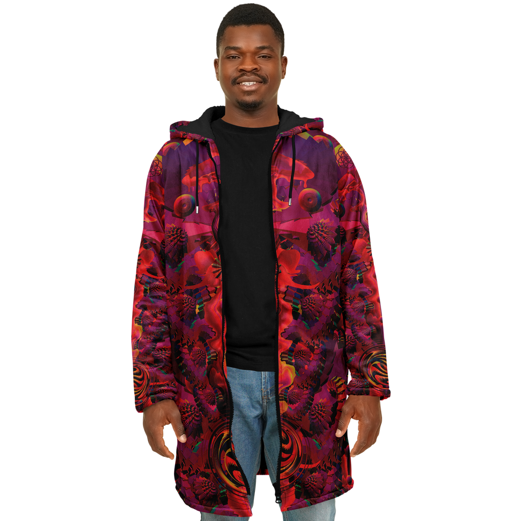 Cloak | Shroom Flower of Life Red