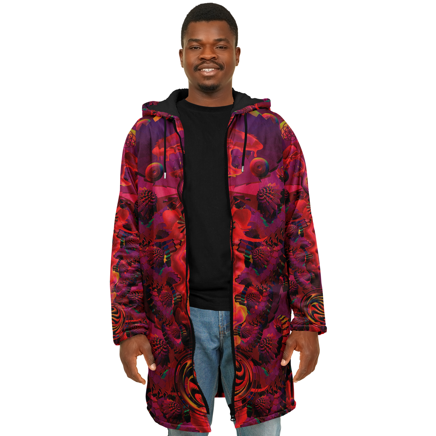 Cloak | Shroom Flower of Life Red