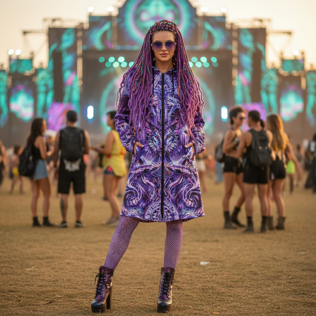 Dream Weaver Purple Festival Cloak
