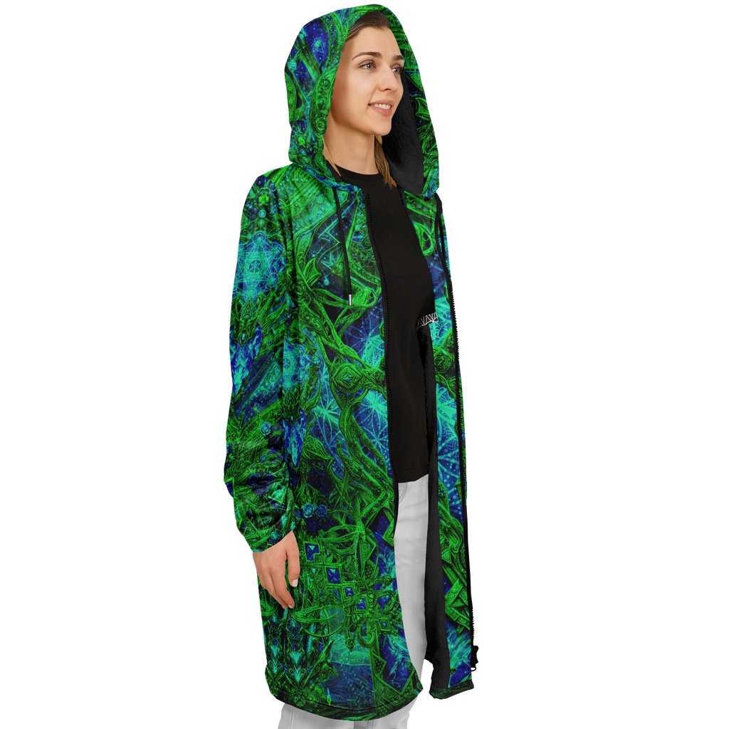 Cosmic Cross Green Women's Festival Cloak