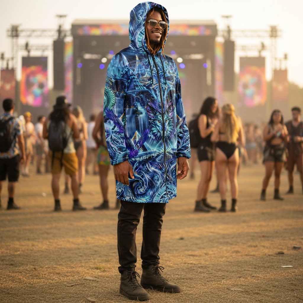 Blue Dream Weaver Men's Festival Cloak