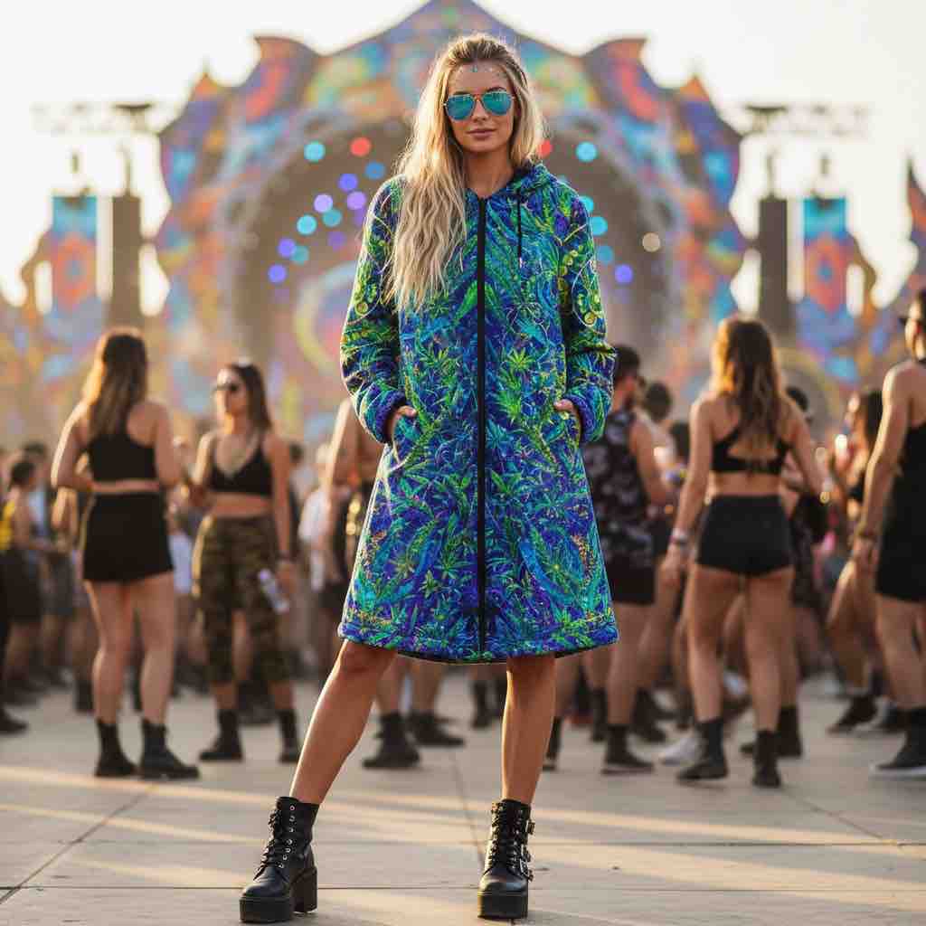 Wizard Stoner Alien Women's Festival Cloak