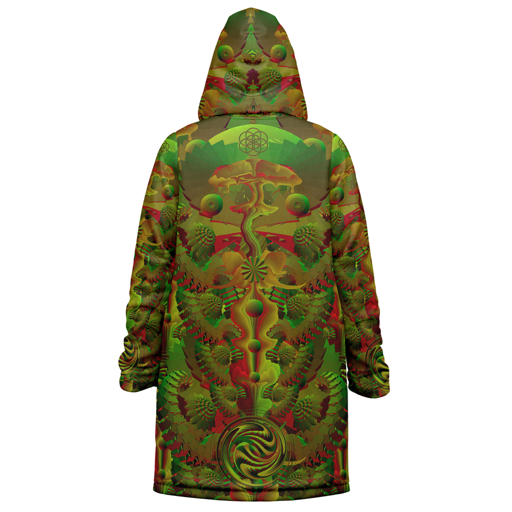 Cloak | Shroom Flower of Life Green