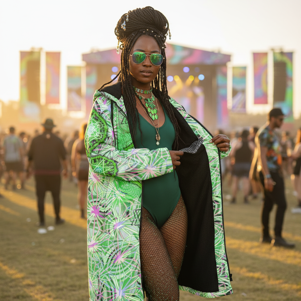 Angel Catcher Light Green Women's Festival Cloak