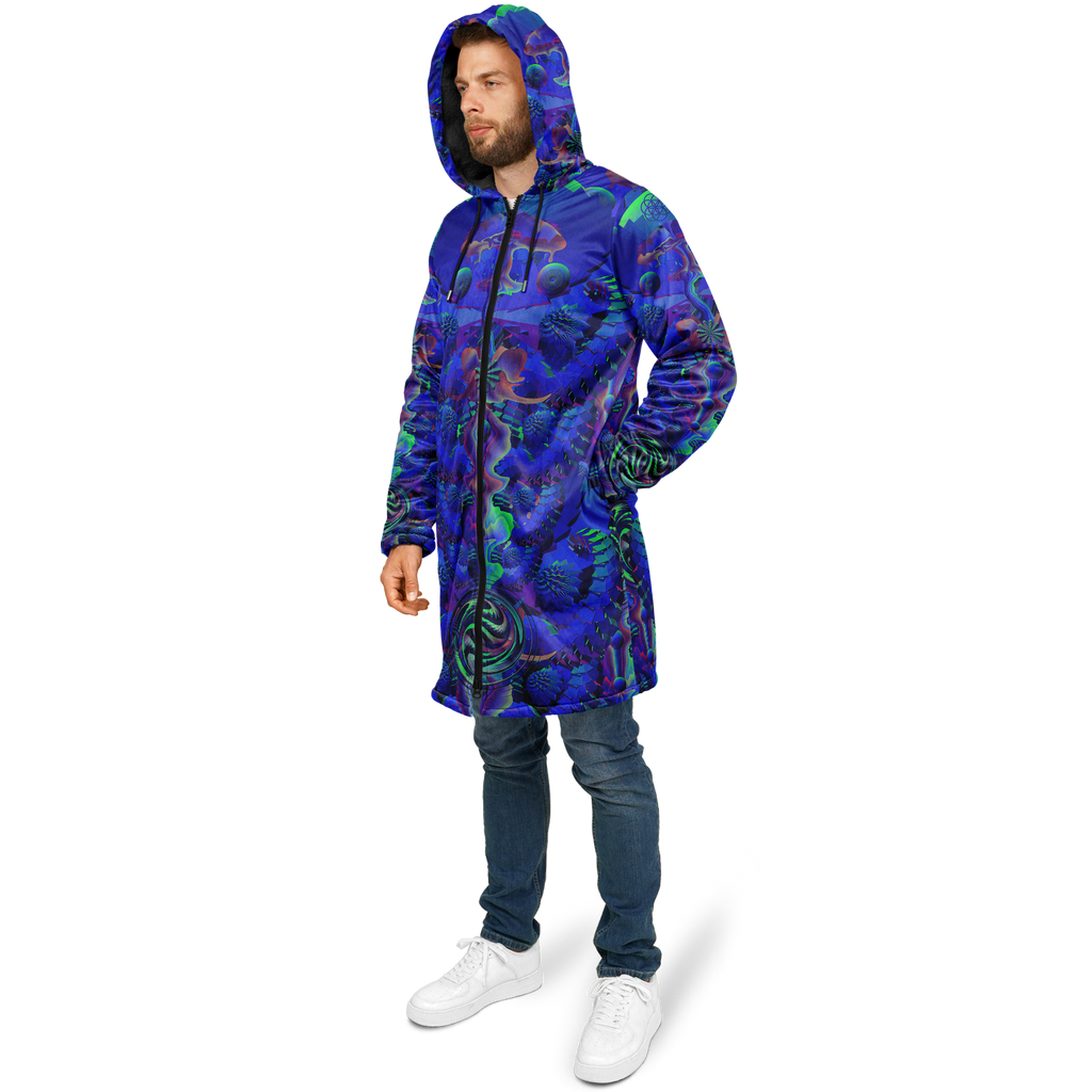 Cloak | Shroom Flower of Life Blue