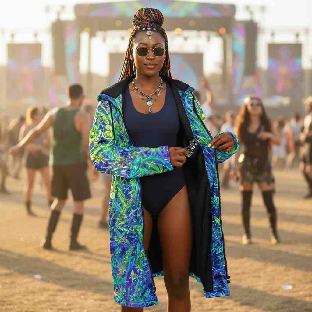 Wizard Stoner Alien Women's Festival Cloak