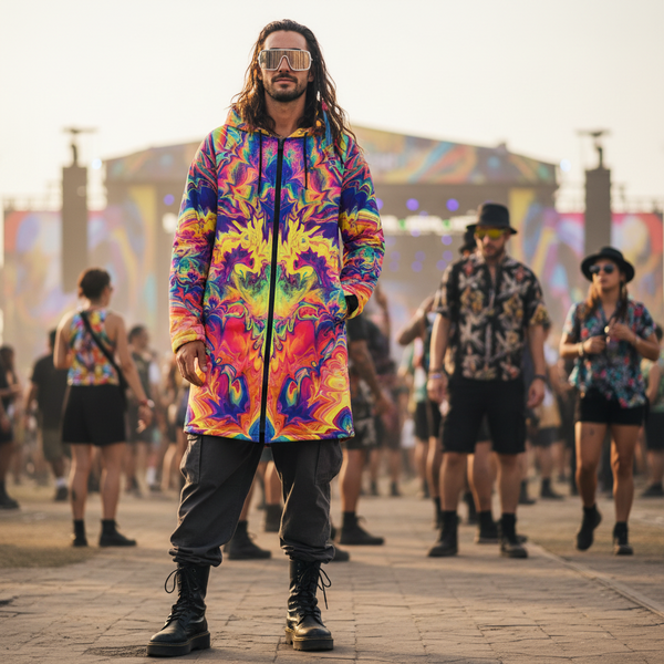 Prism Pane Men's Festival Cloak