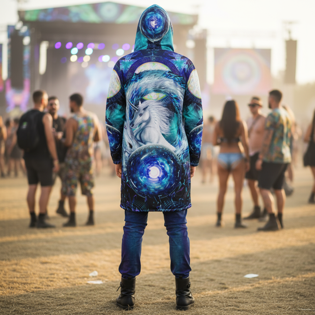 Blue Sorceress Men's Festival Cloak