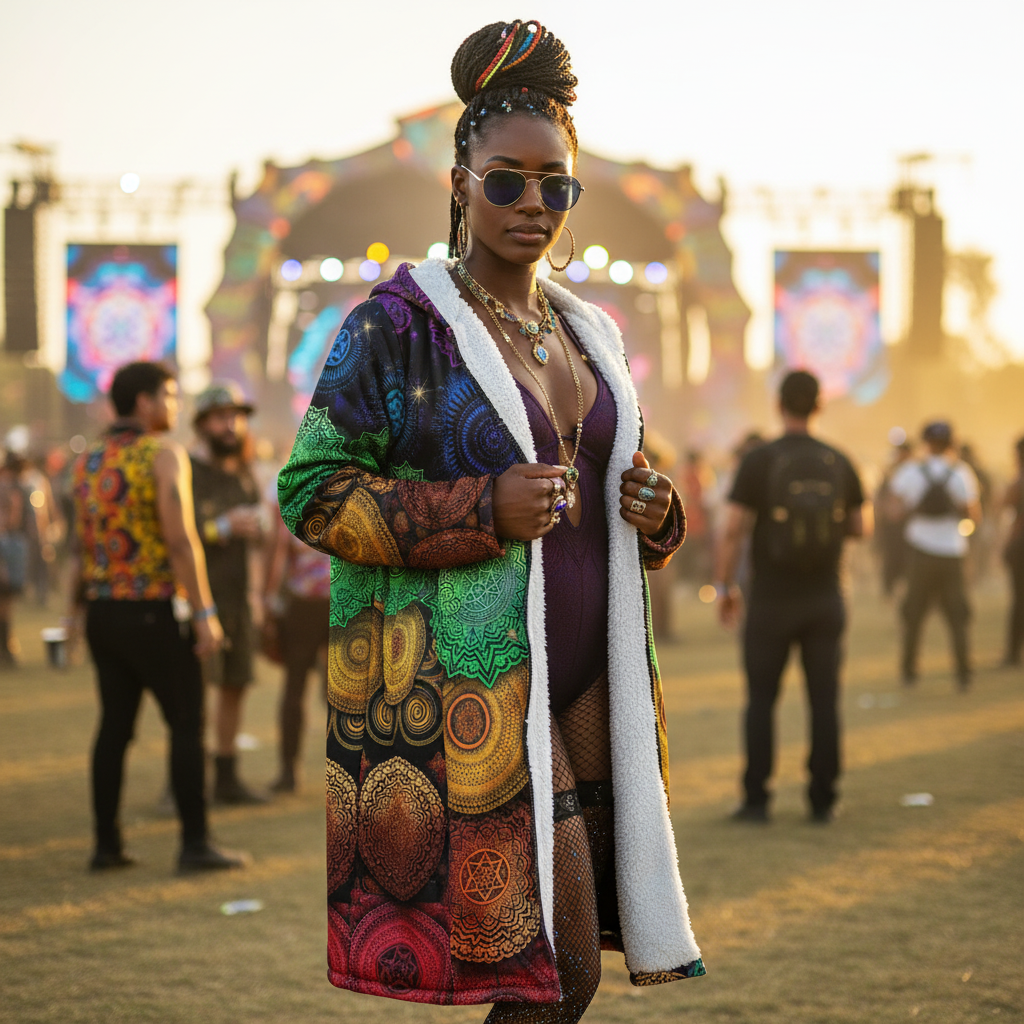 Chakra Mandala Women's Festival Cloak