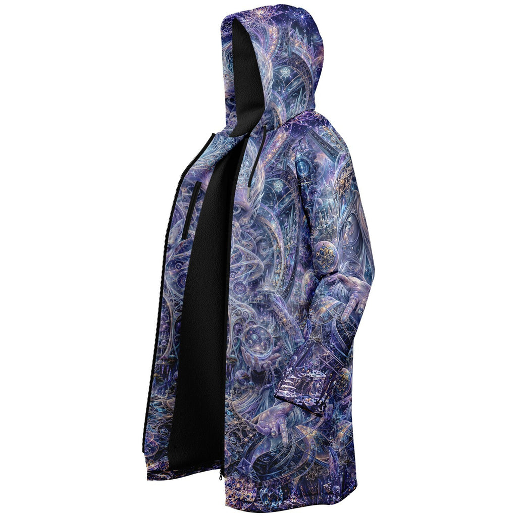 Galactic Alien Oracle Zipper Black Cloak