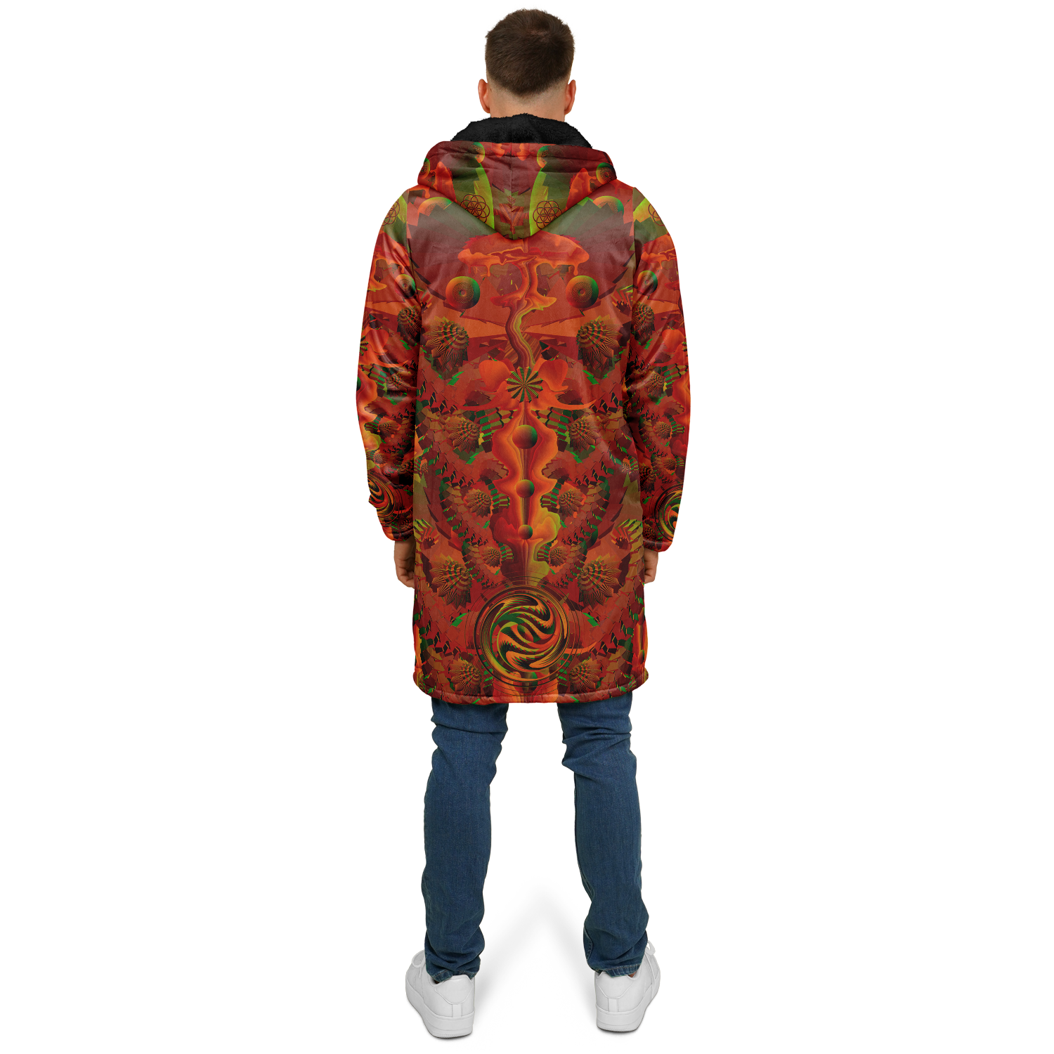 Cloak | Shroom Flower of Life Orange