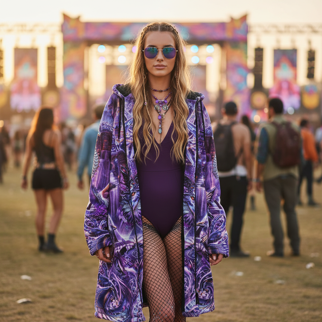 Dream Weaver Purple Festival Cloak