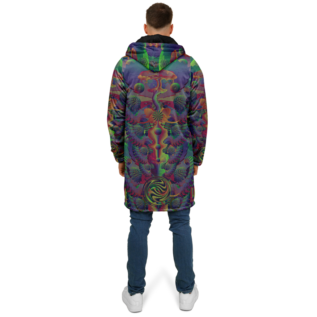 Cloak | Shroom Flower of Life Dark Rainbow