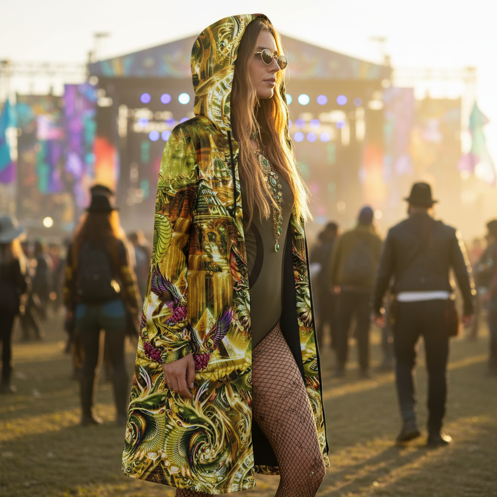 Dream Weaver Yellow Women's Festival Cloak