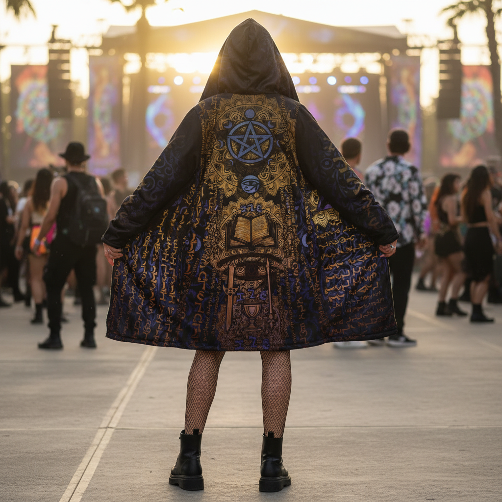 Enochian Vision Blue Women's Festival Cloak