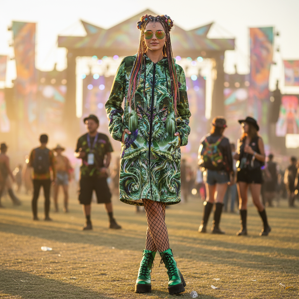 Dream Weaver Green Festival Cloak
