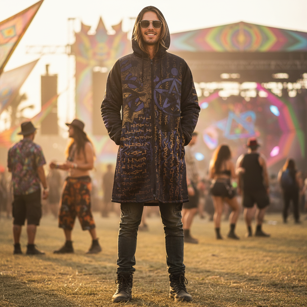 Enochian Vision Blue Men's Festival Cloak