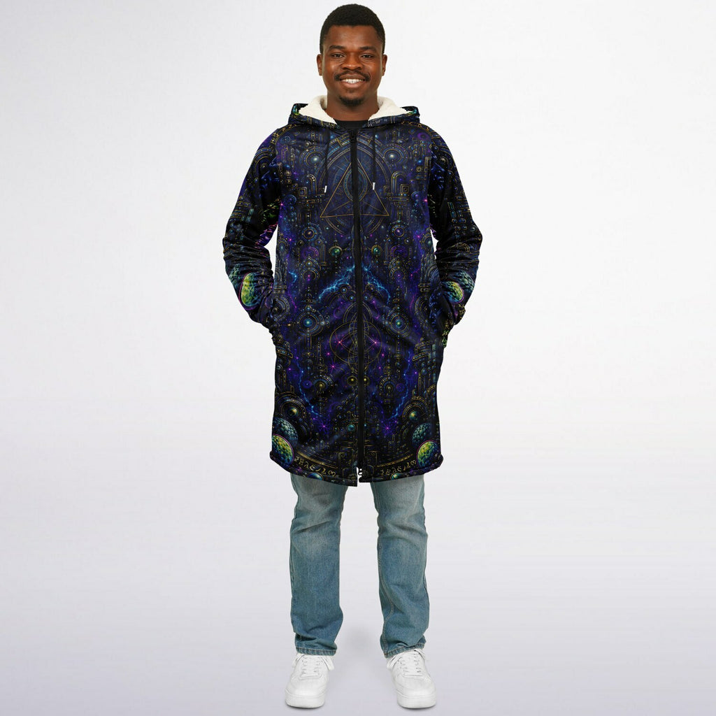 Celestial Tempe White Zipper Cloak