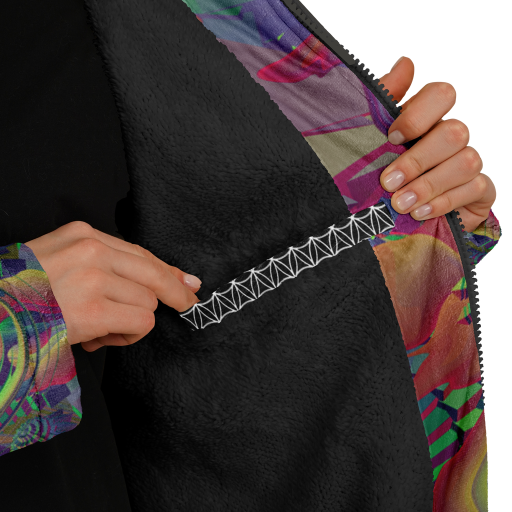 Cloak | Shroom Flower of Life Dark Rainbow