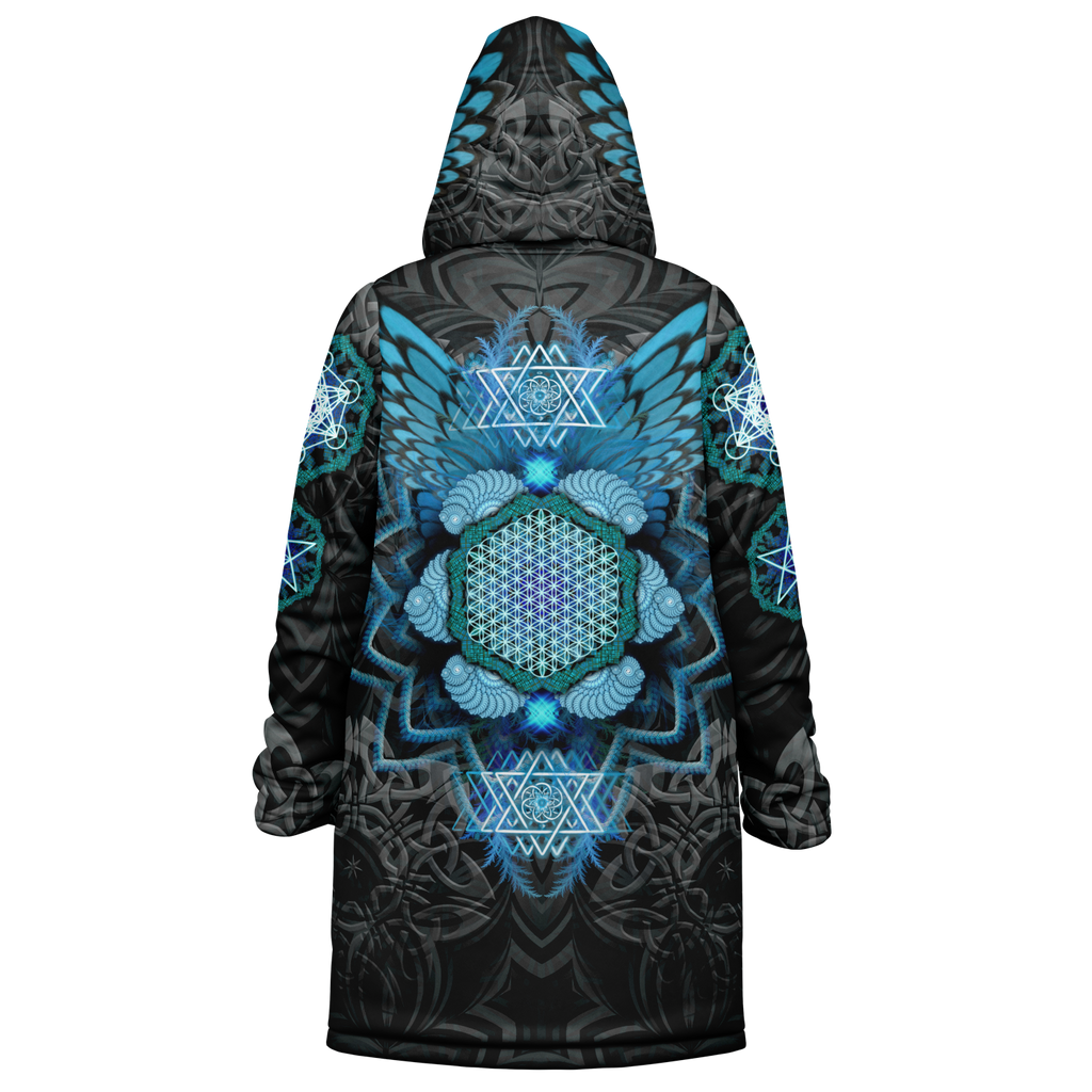 Angel Catcher Men's Festival Cloak back view with music festivals