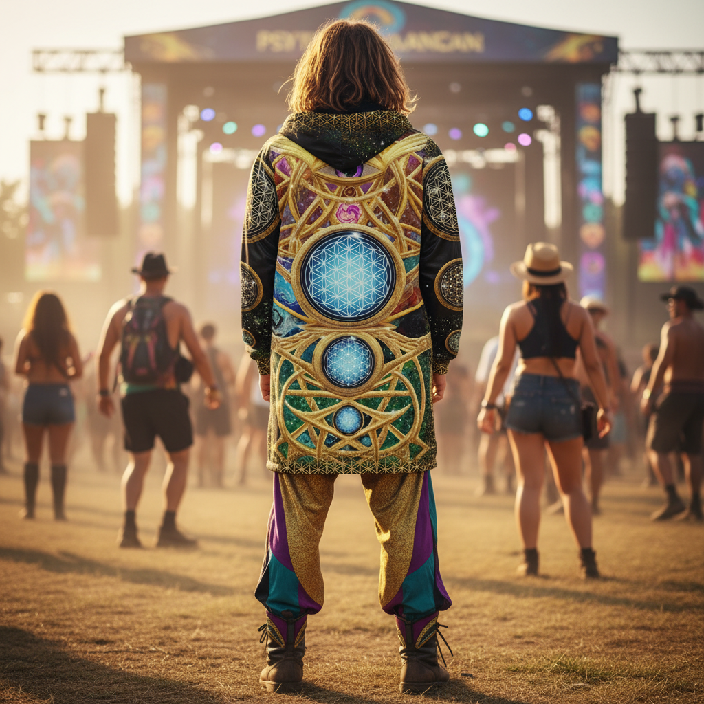 Mystic Eye Gold Men's Festival Cloak