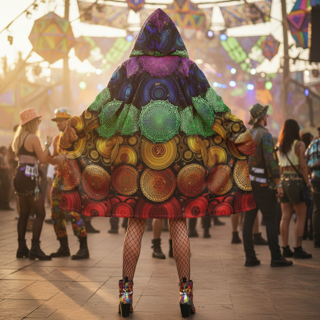 Chakra Mandala Women's Festival Cloak