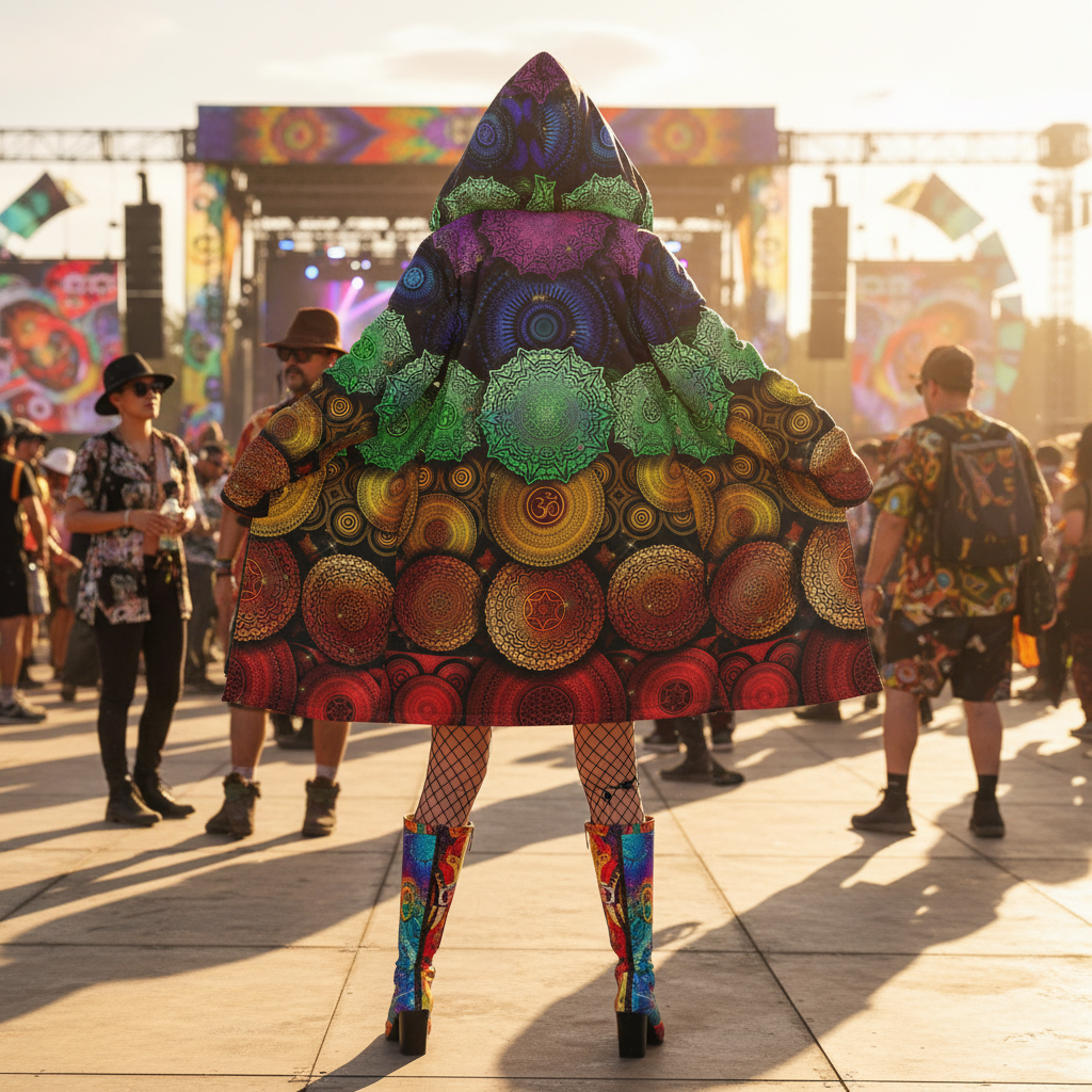 Chakra Mandala Women's Festival Cloak
