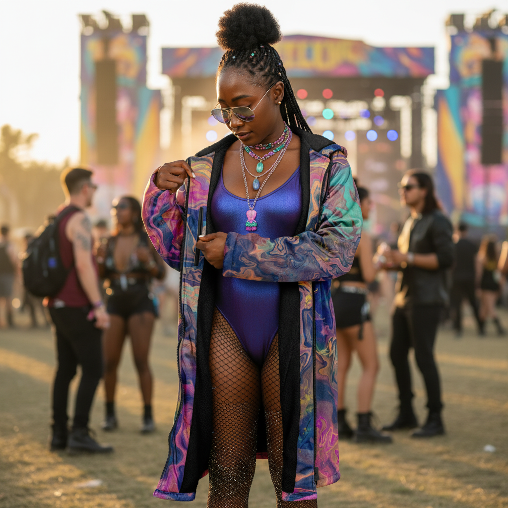 Liquified Abyss Women's Festival Cloak