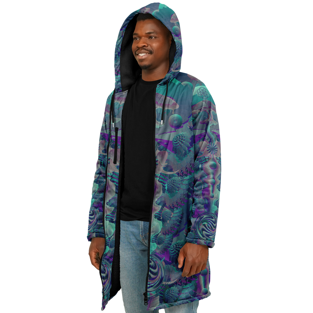 Cloak | Shroom Flower of Life Teal