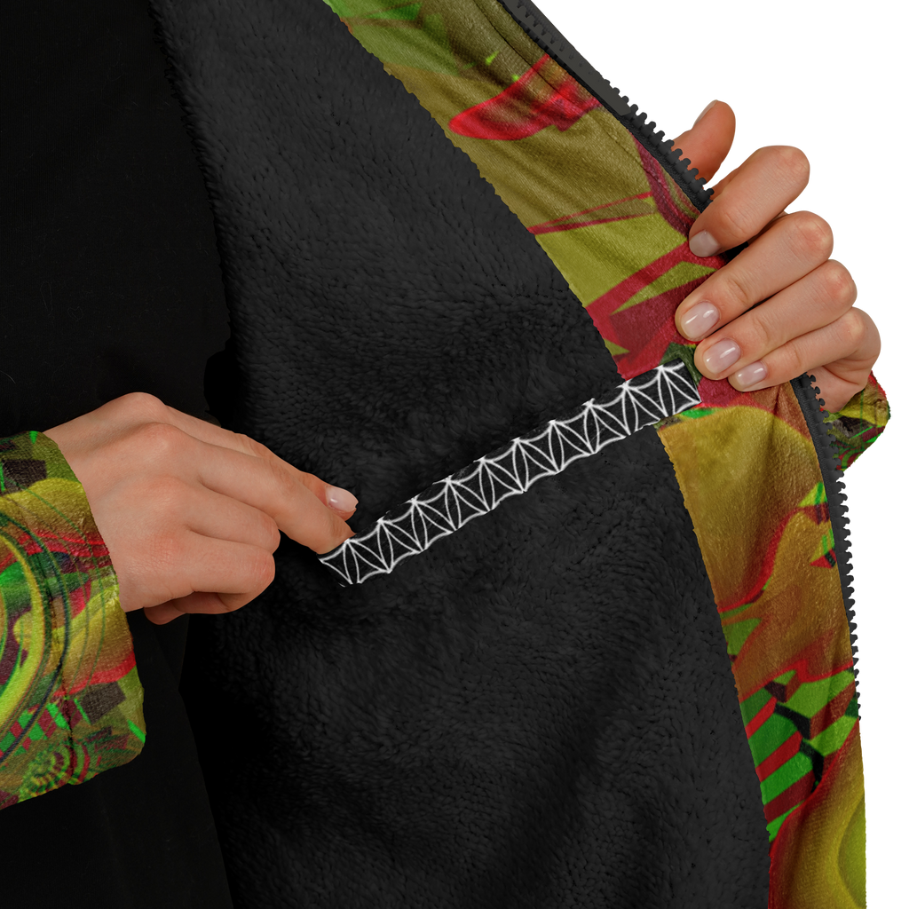 Cloak | Shroom Flower of Life Green