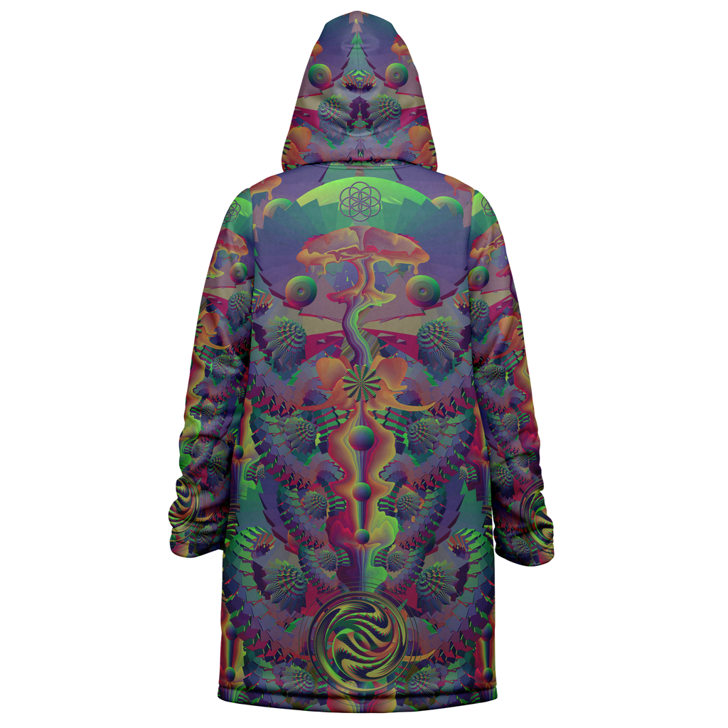 Cloak | Shroom Flower of Life Dark Rainbow