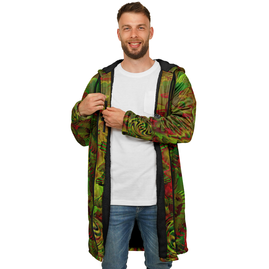 Cloak | Shroom Flower of Life Green