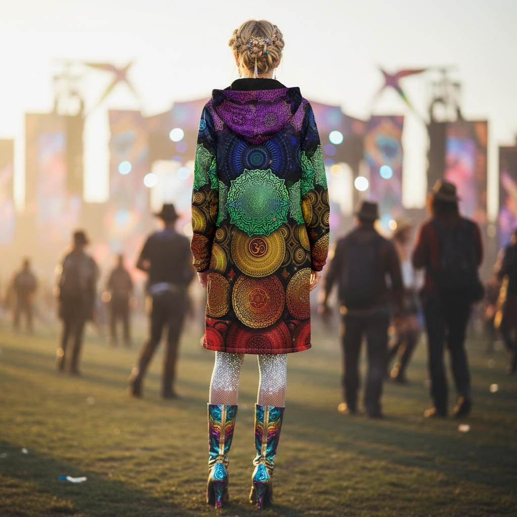 Chakra Mandala Women's Festival Cloak