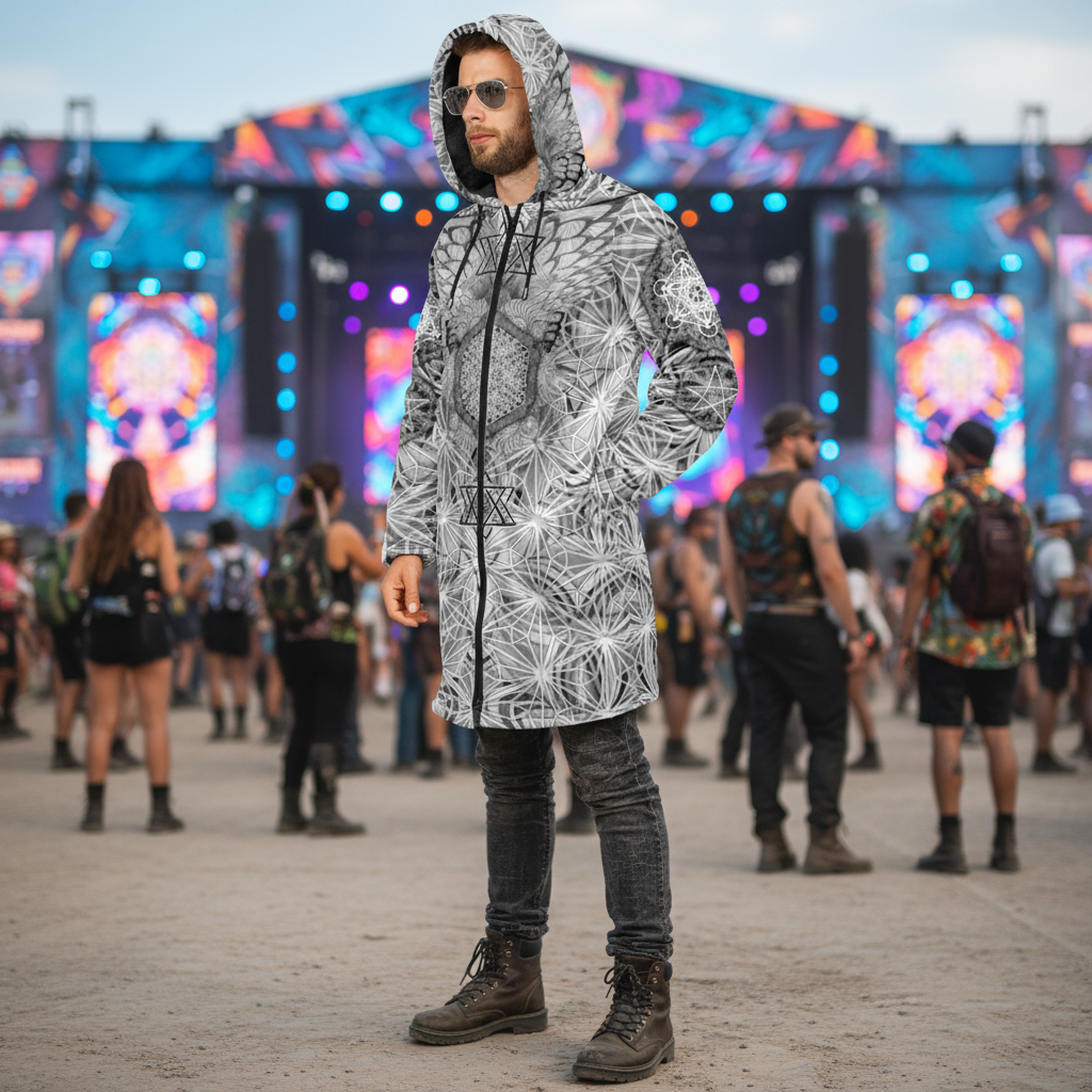 Angel Catcher Light Gray Men's Festival Cloak