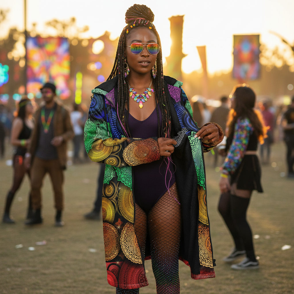 Chakra Mandala Women's Festival Cloak