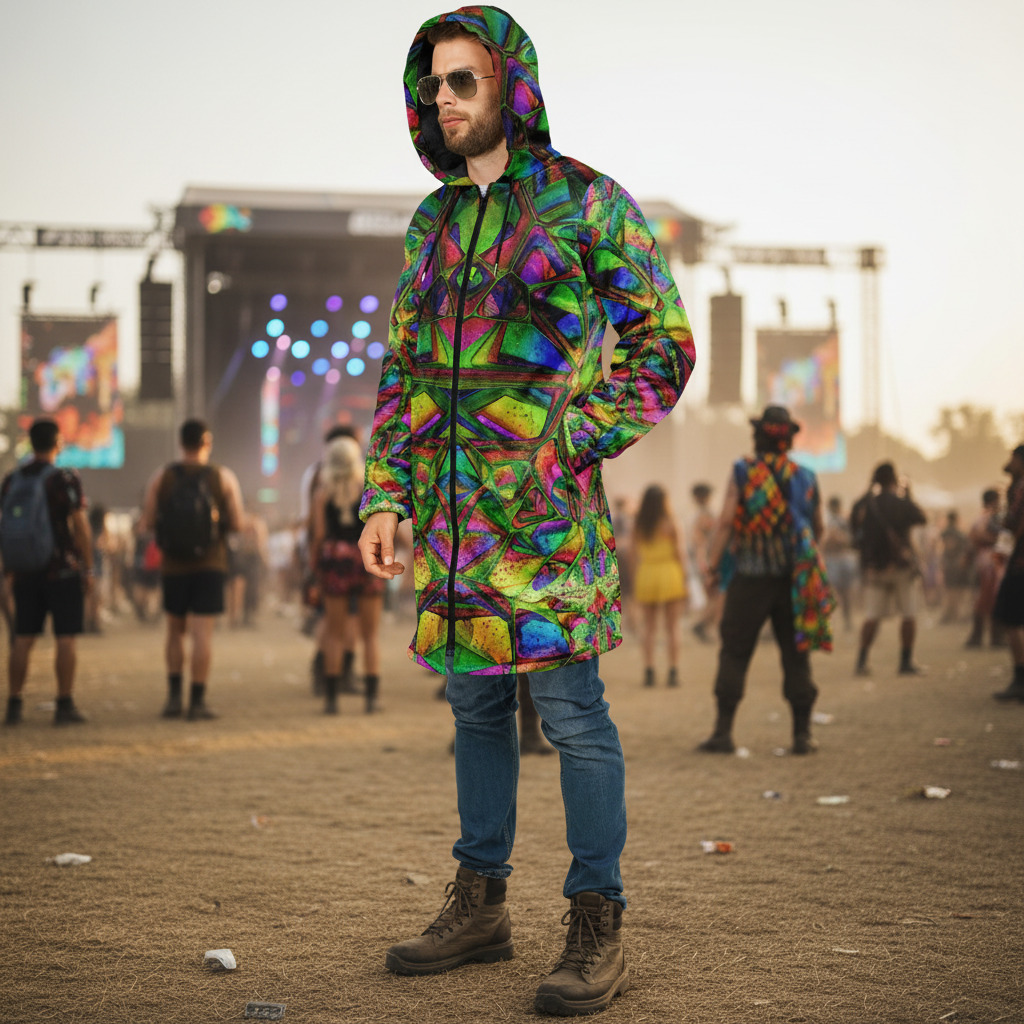 Crystalline Forest Men's Festival Cloak