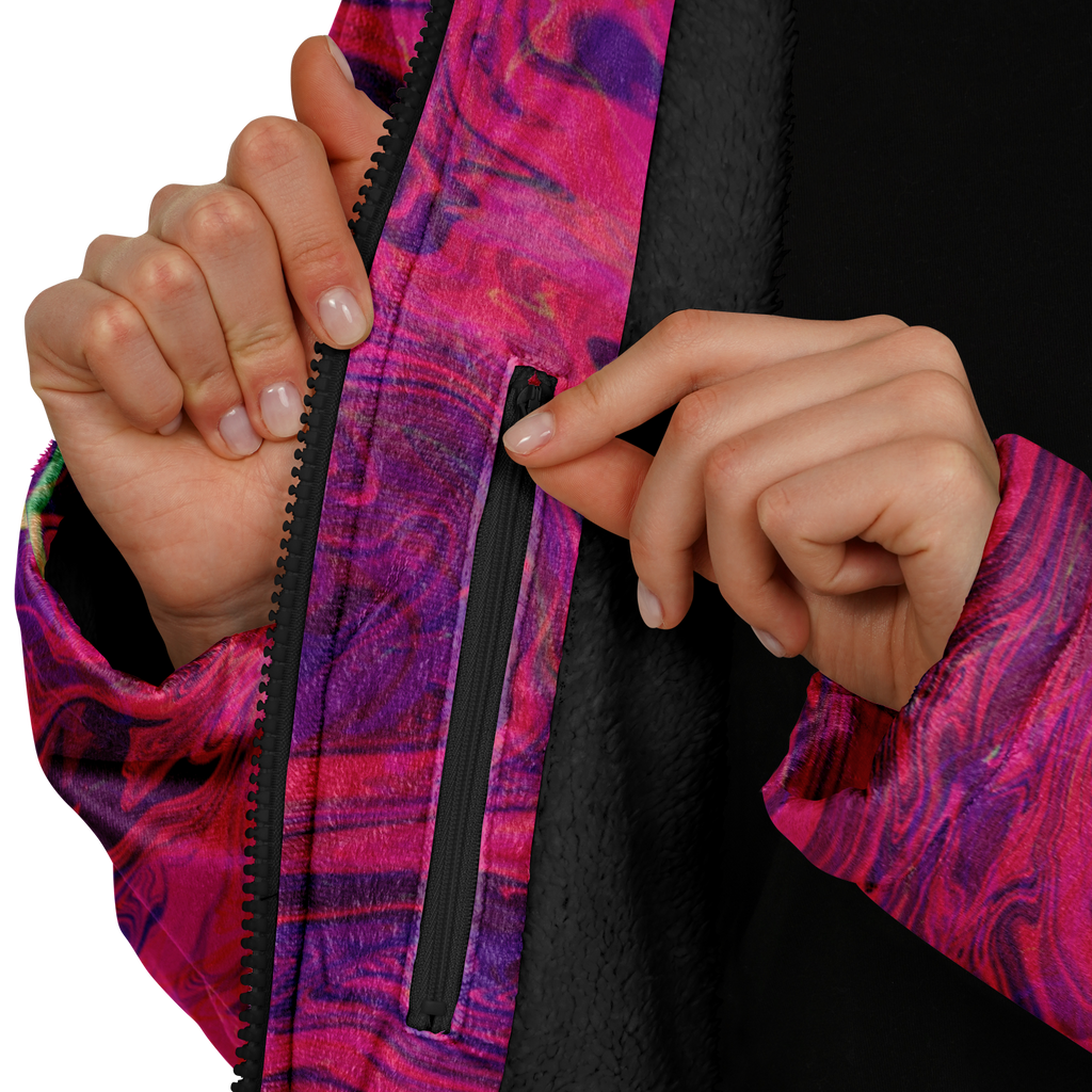 Pink Acid Oasis Women's Festival Cloak