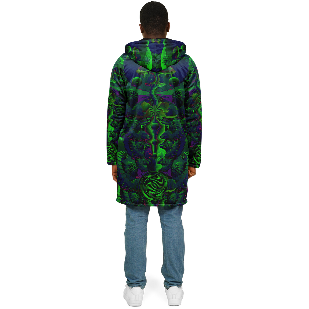 Cloak | Shroom Flower of Life Green