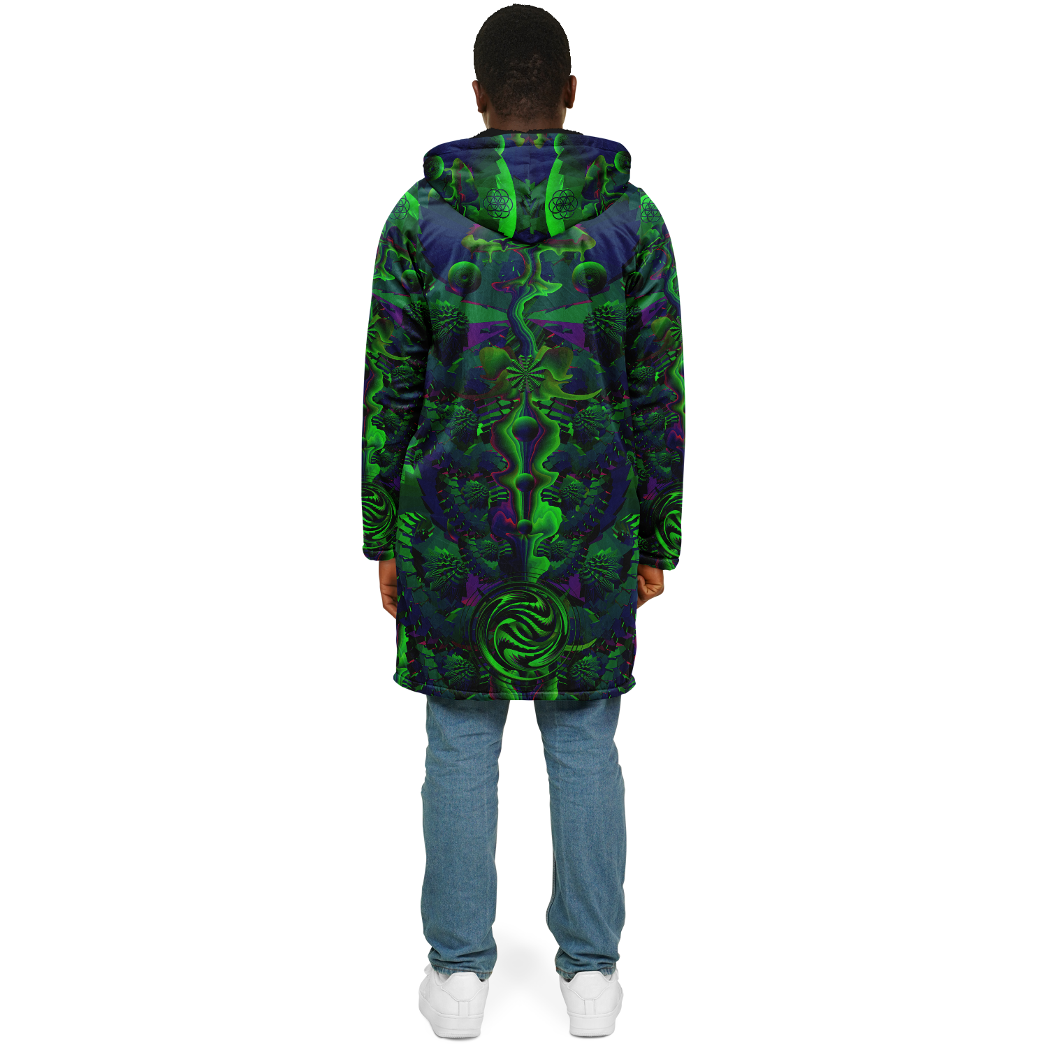 Cloak | Shroom Flower of Life Green