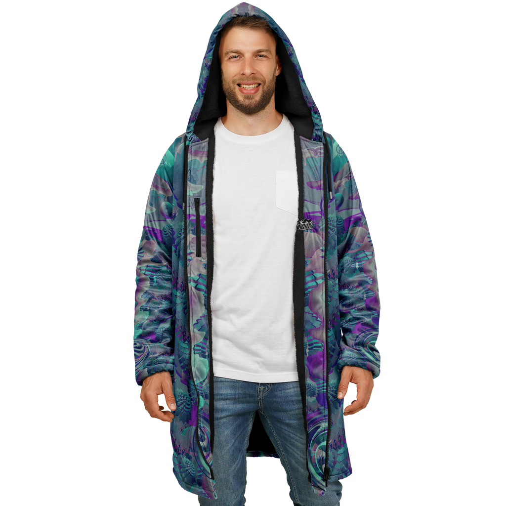Cloak | Shroom Flower of Life Teal