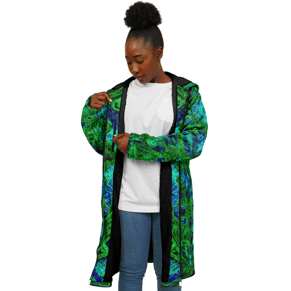 Cosmic Cross Green Women's Festival Cloak