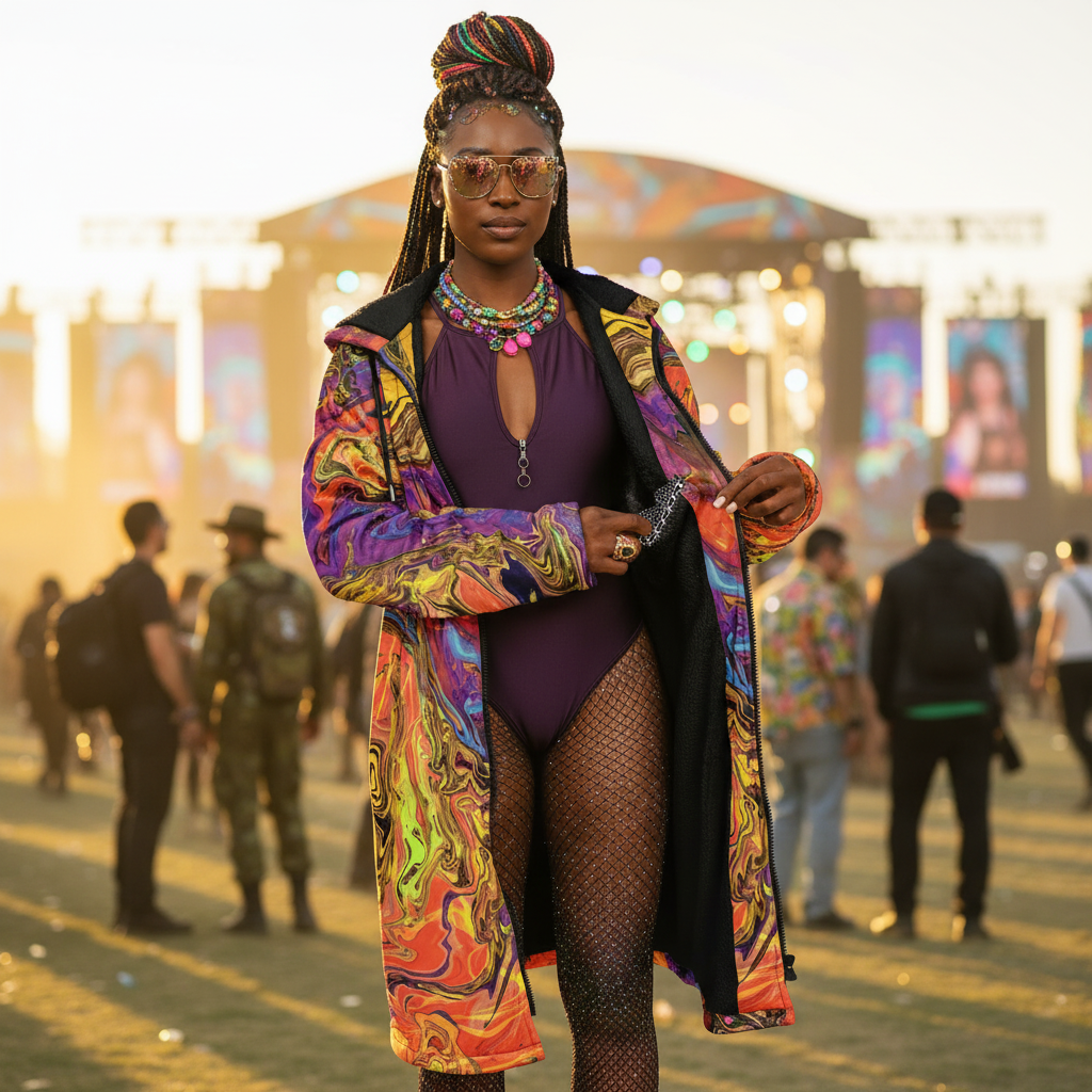 Liquid Fire Women's Festival Cloak